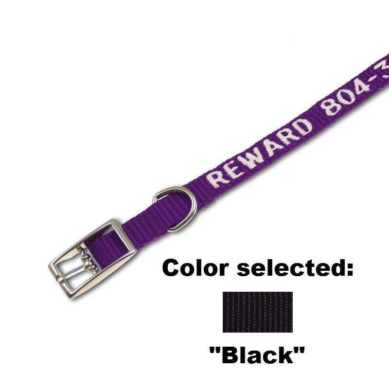 Traditional Collar - 3/8" Width - with Embroidery