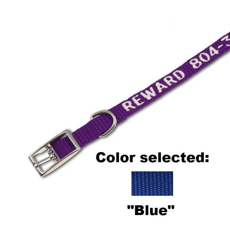 Traditional Collar - 3/8" Width - with Embroidery