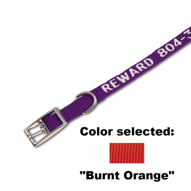 Traditional Collar - 3/8" Width - with Embroidery