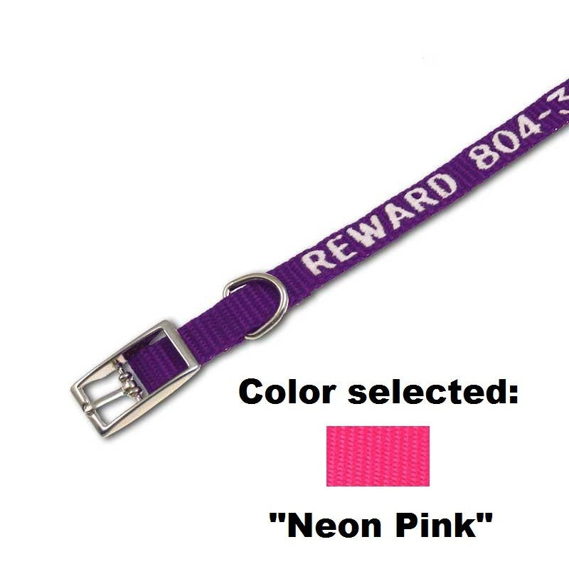 Traditional Collar - 3/8" Width - with Embroidery