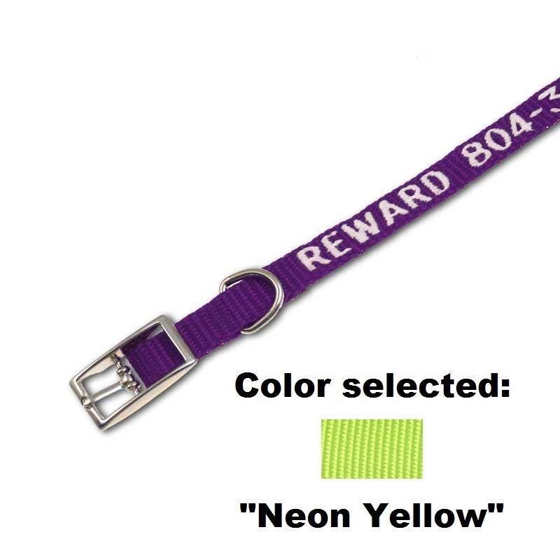 Traditional Collar - 3/8" Width - with Embroidery