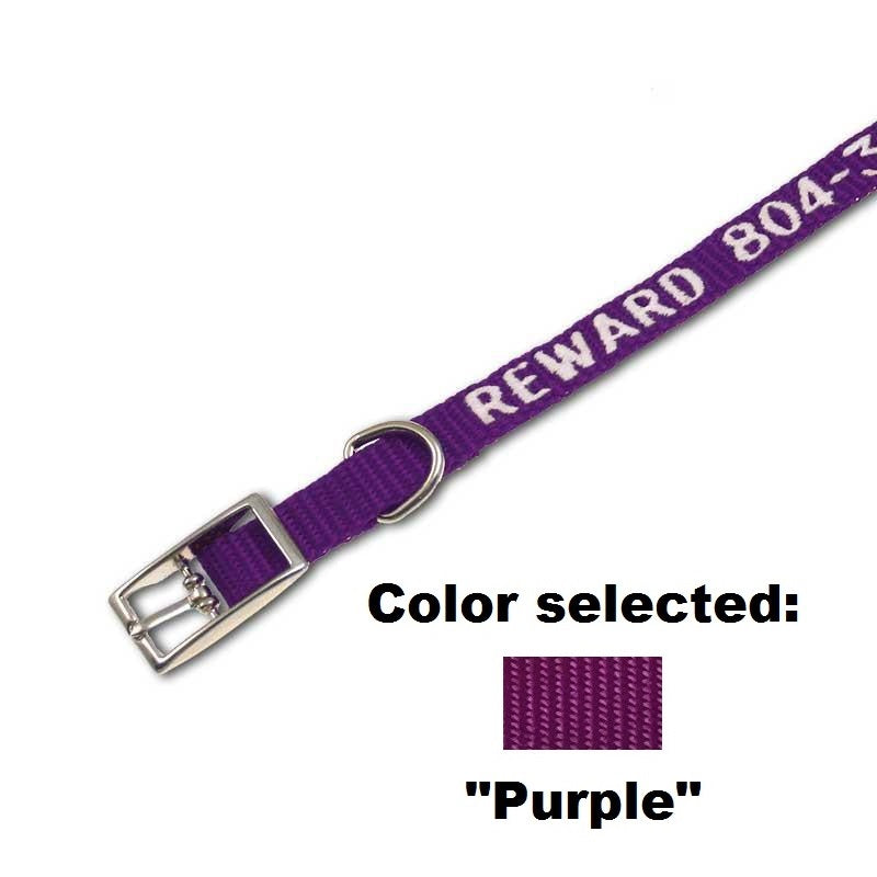 Traditional Collar - 3/8" Width - with Embroidery