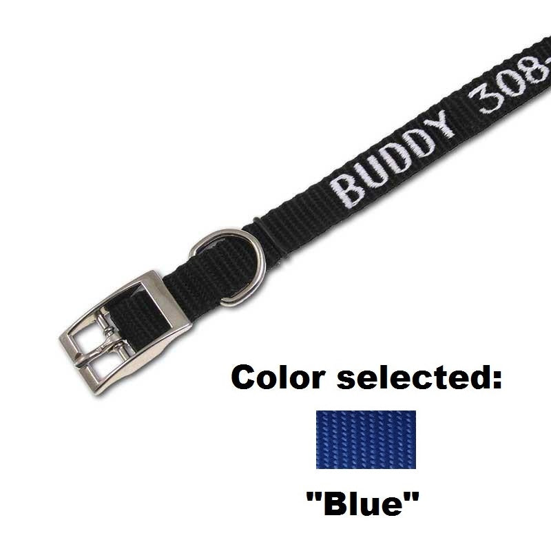 Traditional Collar - 5/8" Width - with Embroidery