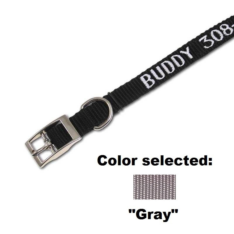 Traditional Collar - 5/8" Width - with Embroidery