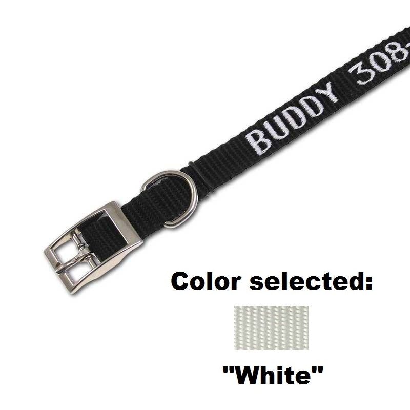 Traditional Collar - 5/8" Width - with Embroidery