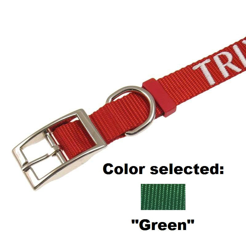 Dog Collar - 1" Width - Personalized Embroidery (Traditional Style)